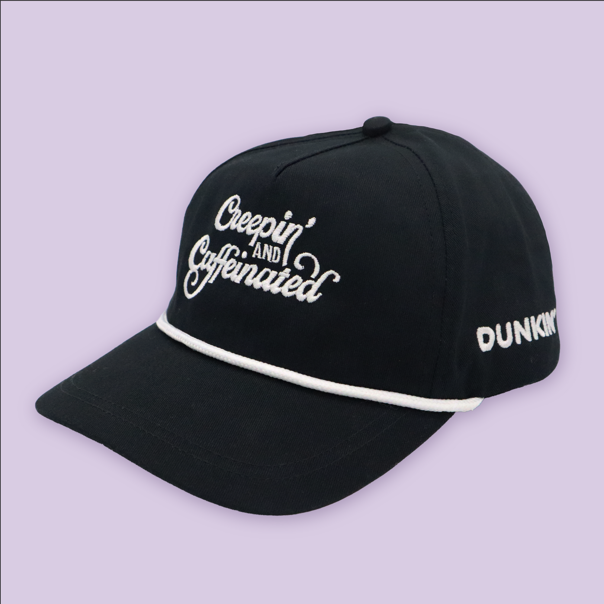 Creepin’ & Caffeinated Snapback Rope Cap